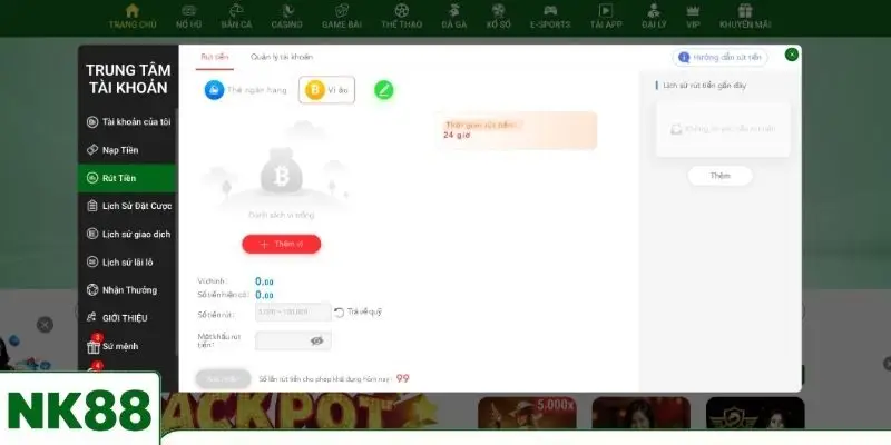Mẹo để rút tiền nhanh chóng